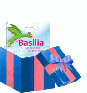 Read more about the article Die kleine Geschenkidee: Basilia; eine Basiliskin entdeckt Basel