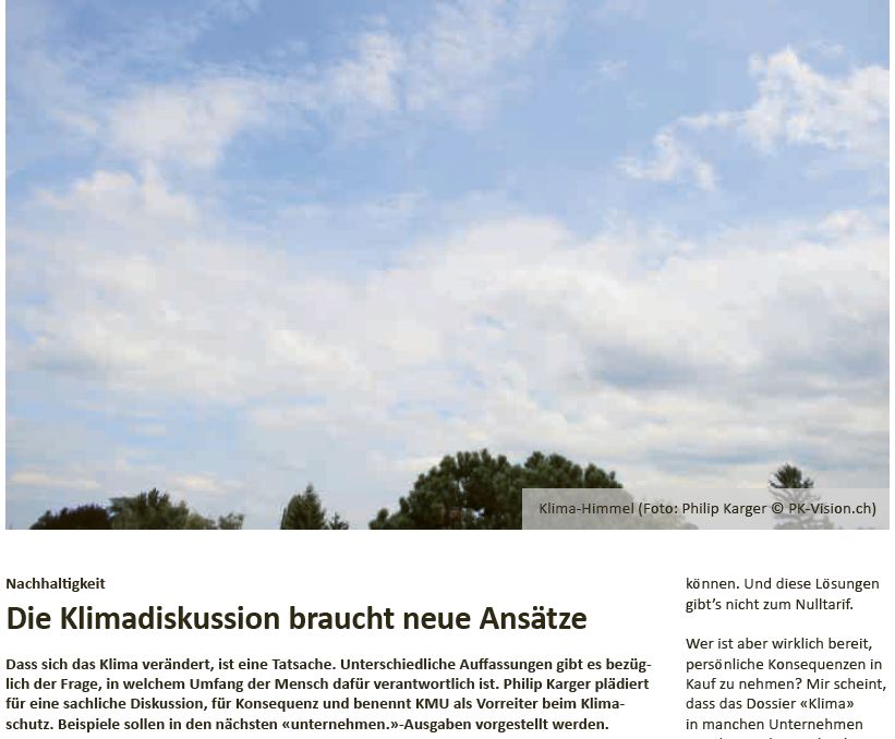 Read more about the article Die Klimadiskussion braucht neue Ansätze