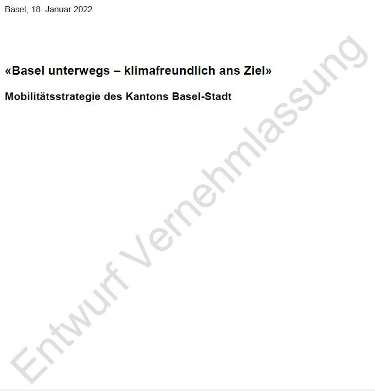 Read more about the article Mobilitätsstrategie, eine Basler Verkehrspolitik die nichts bringt