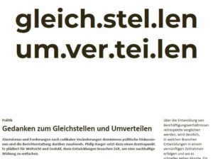 Read more about the article gleich.stel.len